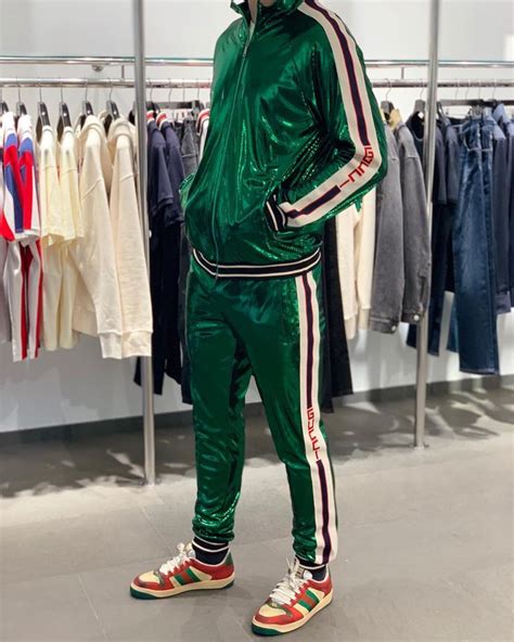 womens green gucci tracksuit